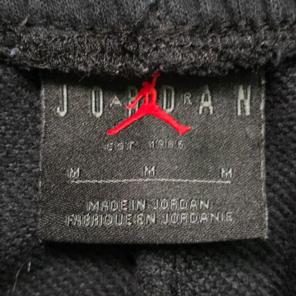 Nike Jordan Jumpman Logo Fleece Shorts Men’s M Black DB1812-010 - Picture 3 of 8